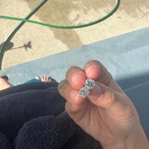 3 ct moissanite earrings